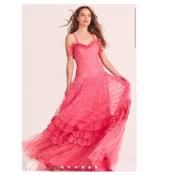 LoveShackFancy Sharelle Tiered Tulle Gown - Picture 5 of 13